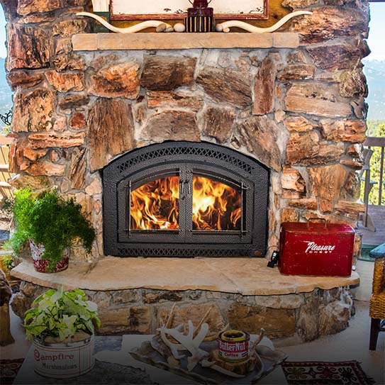 Original Photo-New Fireplace- Mountain Man Fireplace & Chimney New fireplace