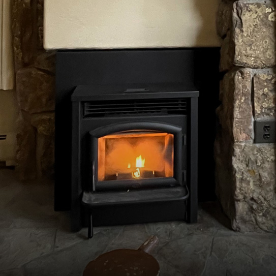 New fireplace